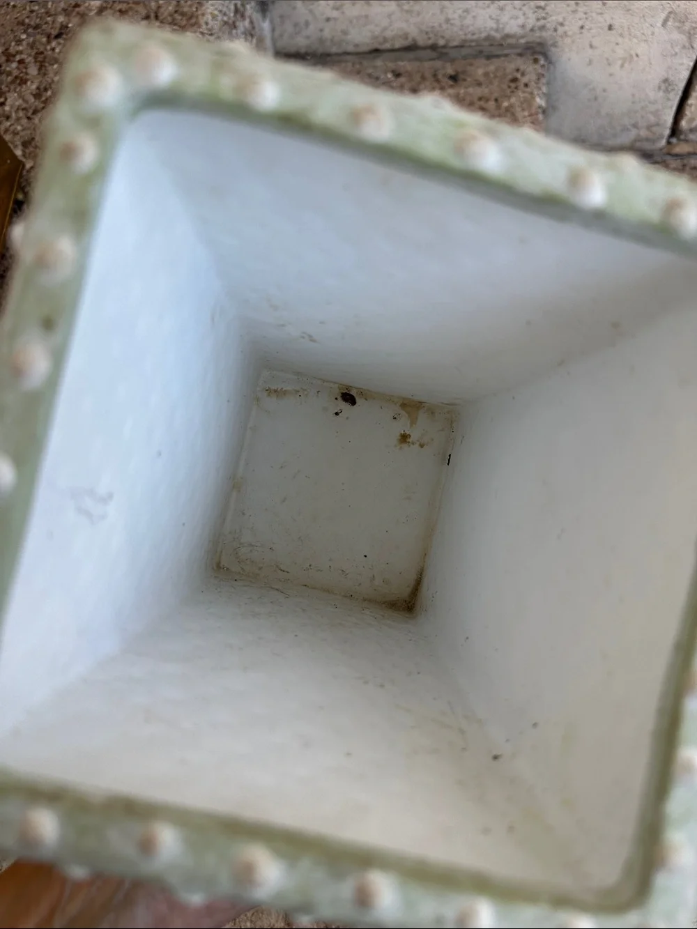 Decorative Mint Green Textured Ceramic Vase - Unbranded